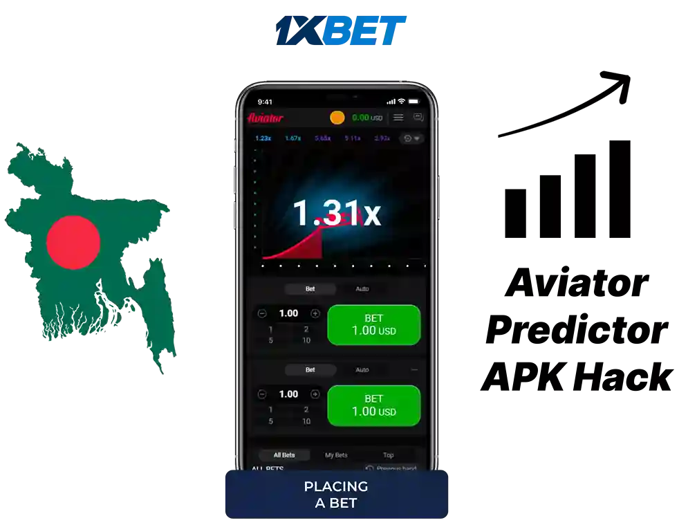 1xBet Aviator Predictor APK hack Bangladesh